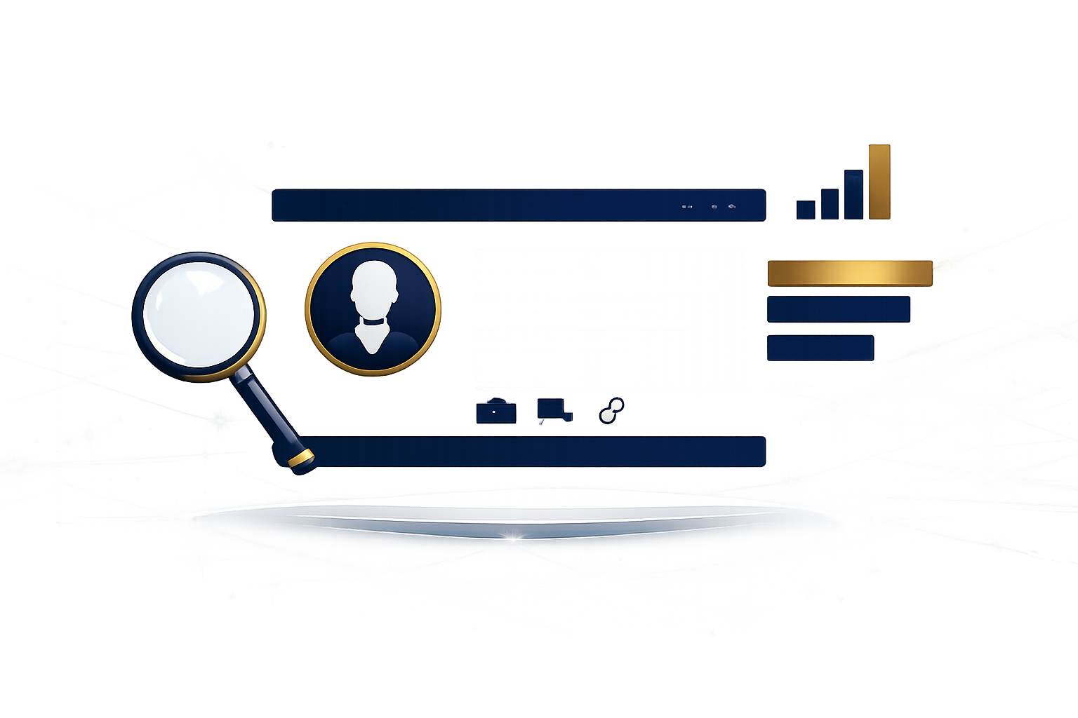 Professional profile on search engines and AI